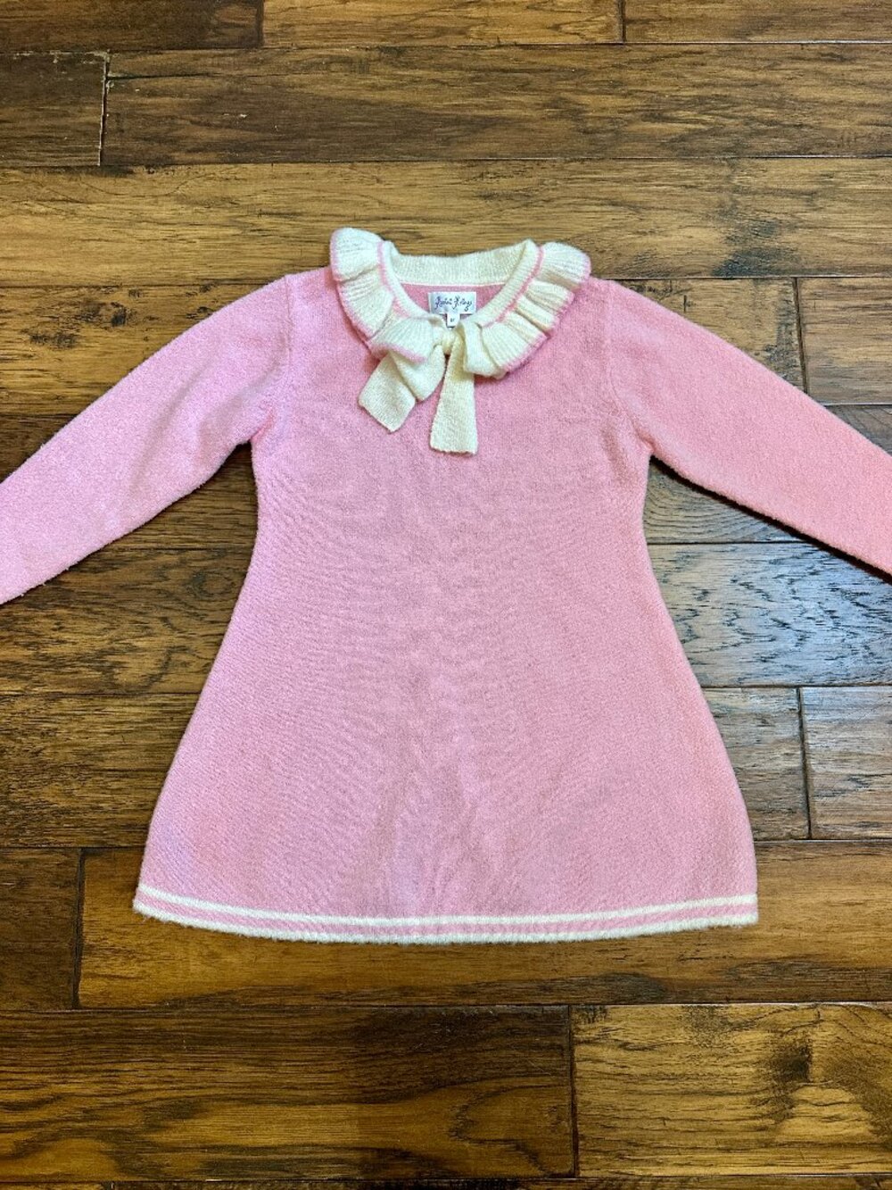 Rachel Riley Pink and Cream Boucle Dress*